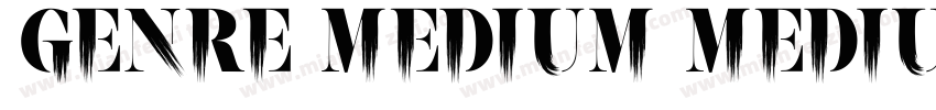 Genre Medium Medium字体转换